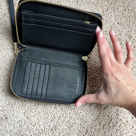 Tory Burch Emerson Wristlet - Black - Picture 3 of 4